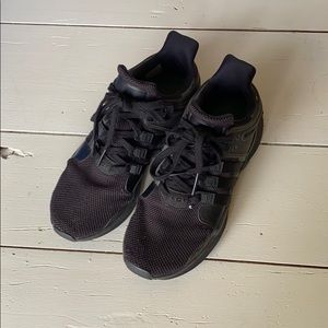 Adidas Black running shoes